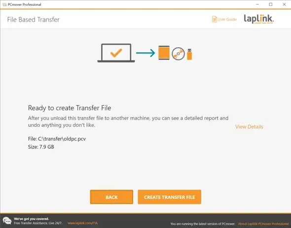 Transfer File Creation